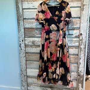 Flouncy floral dress
